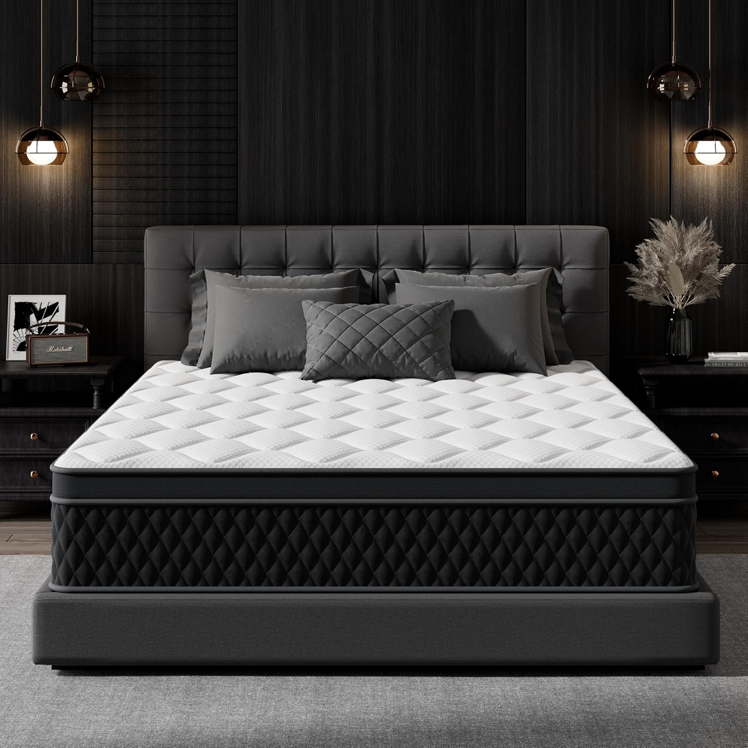 King Mattress, 10 Inch Hybrid Memory Foam Mattress in a Box, Individually Wrappe...