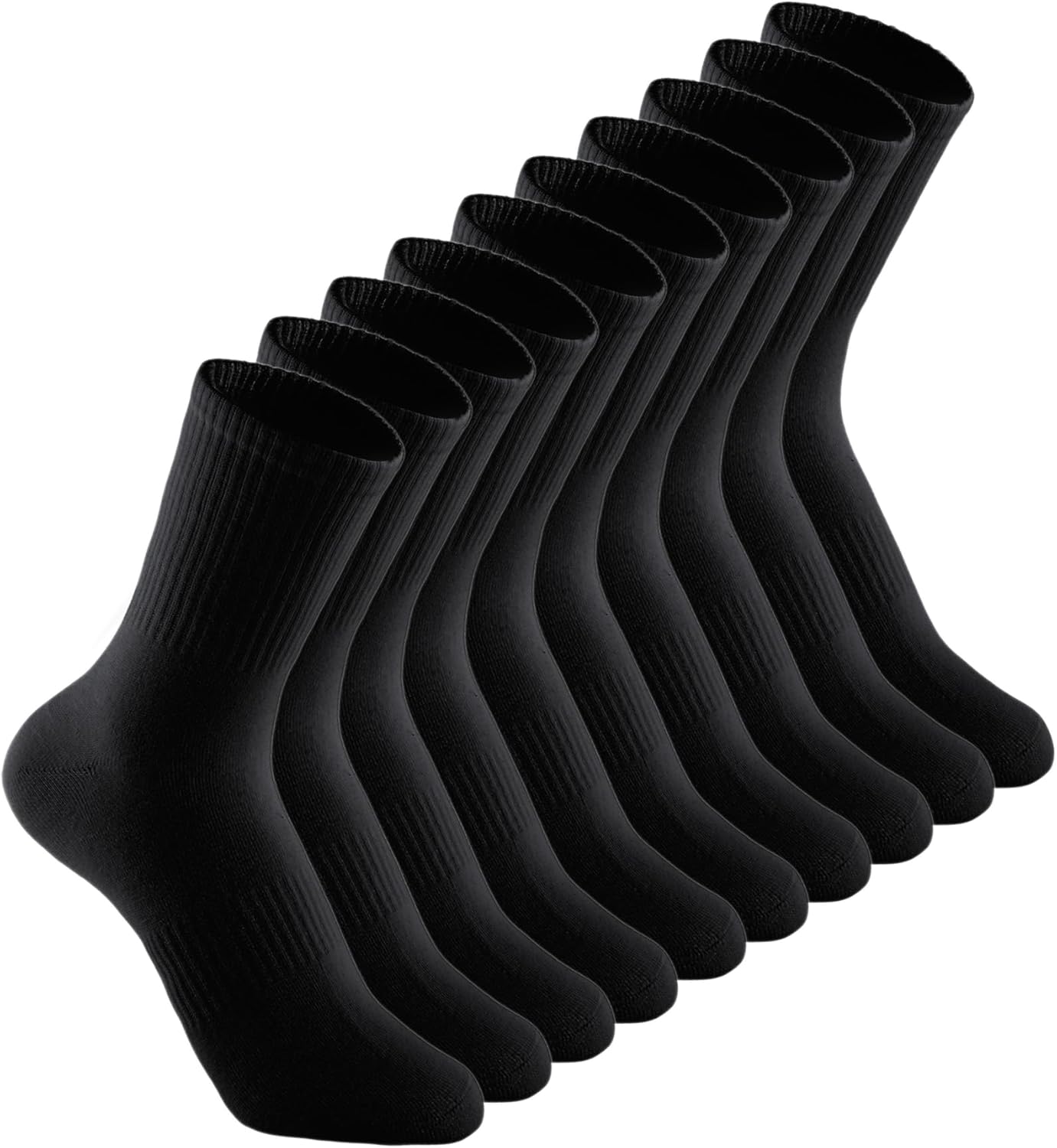 Irisbear Cushion Crew Socks for Women Cotton Running Hiking Athletic Long Socks...