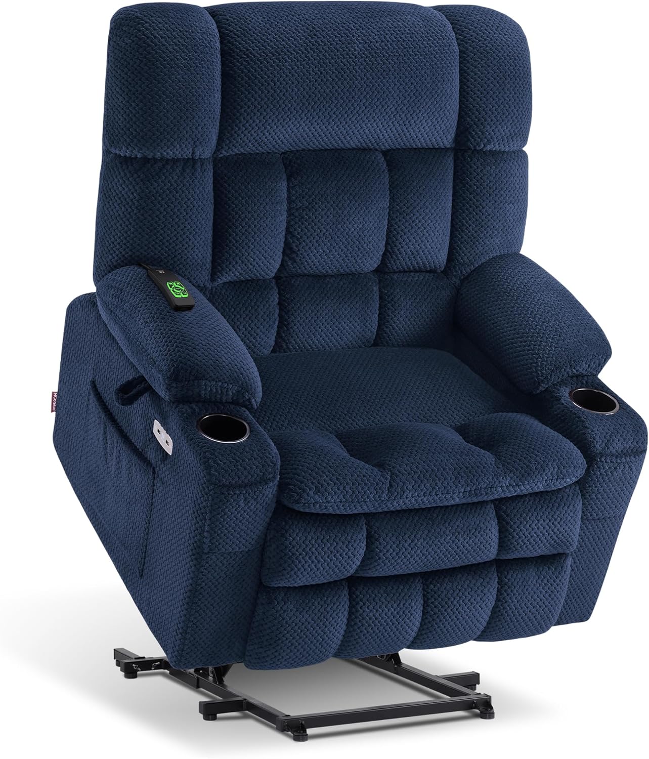 MCombo Dual Motor Power Lift Recliner Chair Sofa with Massage and Heat for Big E...
