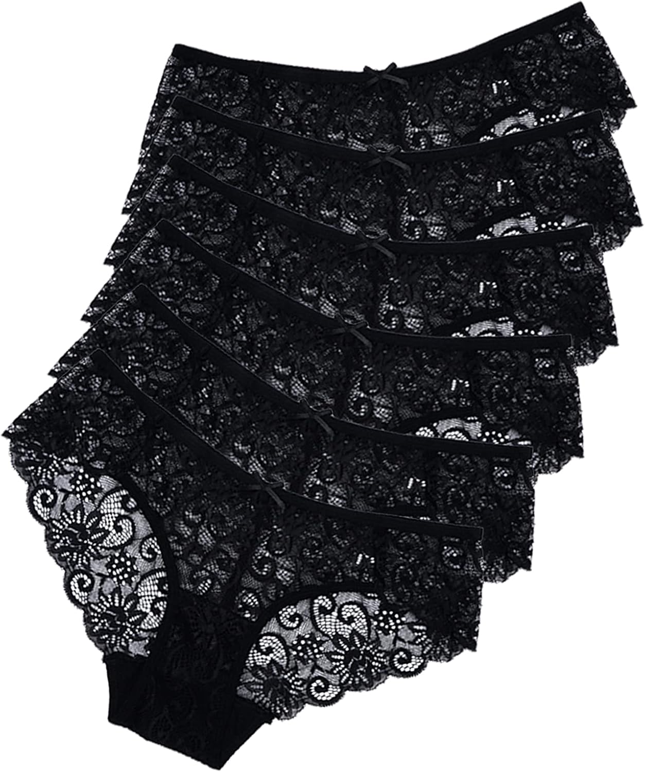 Sunm Boutique Multipack Women Lace Briefs Ultra Thin Lace Panties Sexy Underwear...