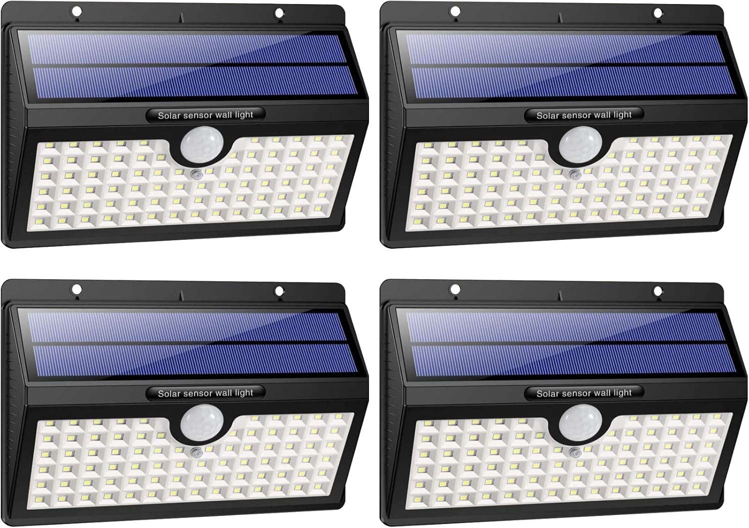 HETP Solar Lights Outdoor, 【4 Pack】 78 LED Solar Motion Sensor Security Lights...