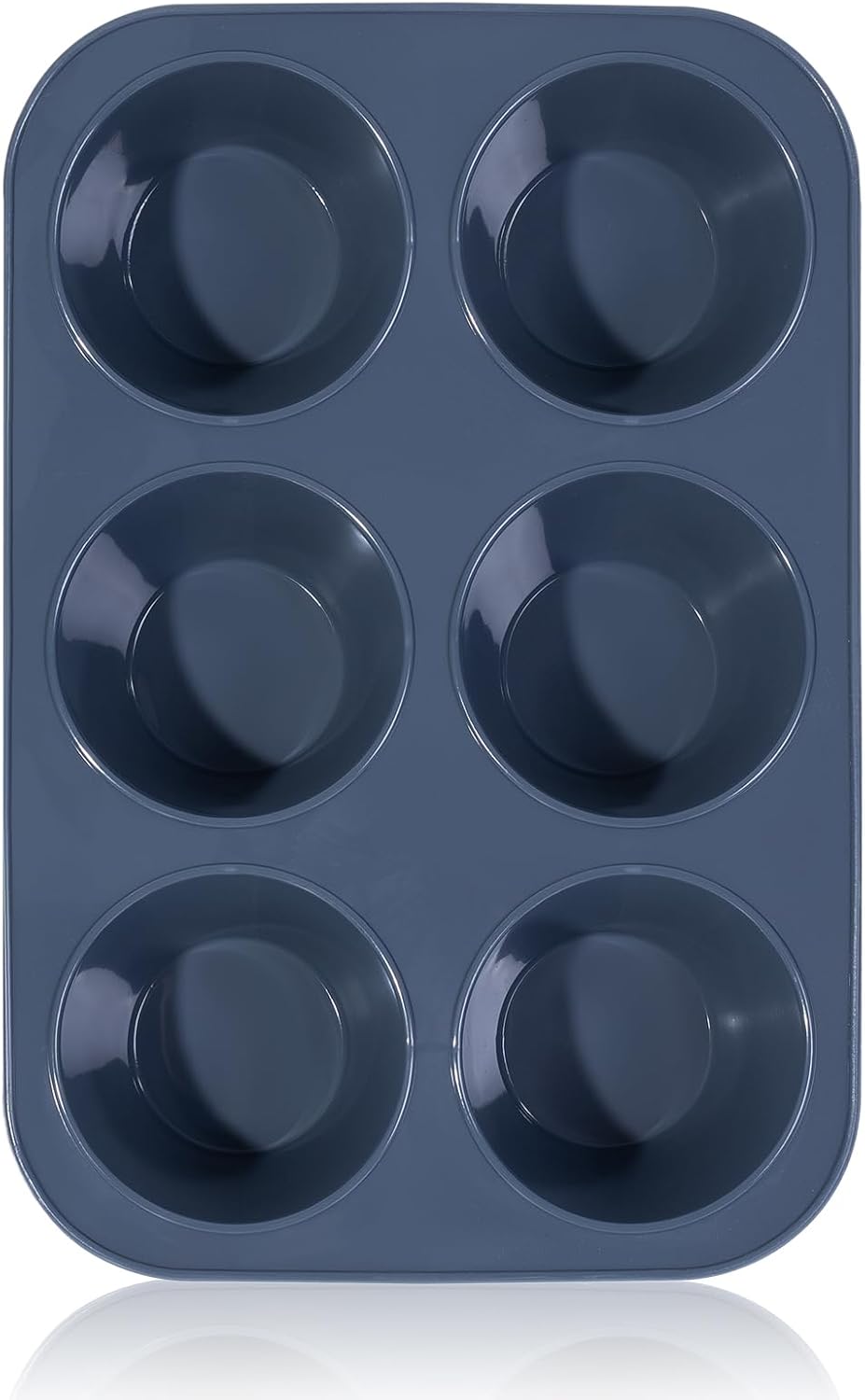 Deep and Jumbo Muffin Tray 6 Cup Large Silicone Mu...