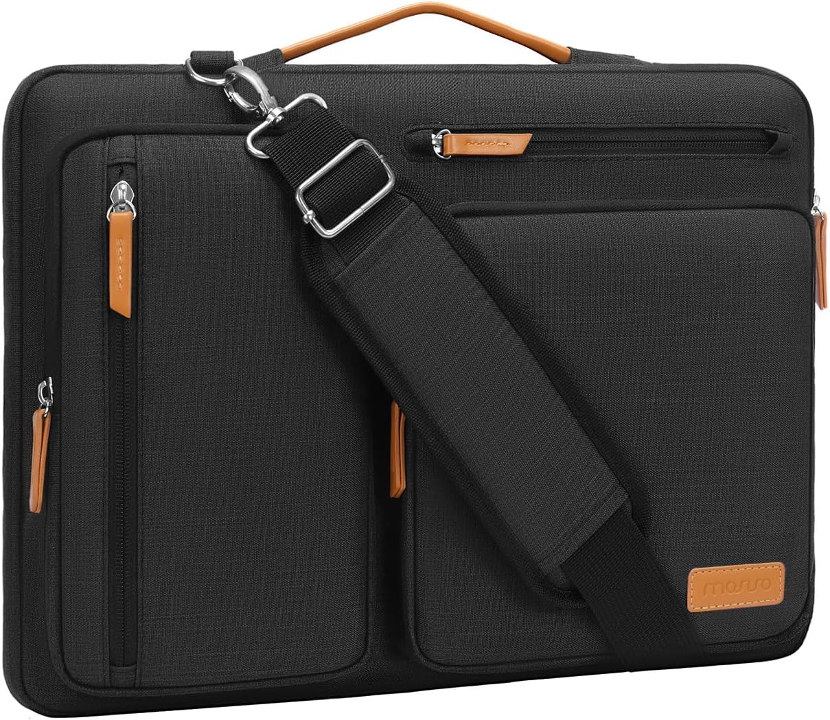 MOSISO 360 Protective Laptop Shoulder Bag,15-15.6 inch Computer Bag Compatible w...
