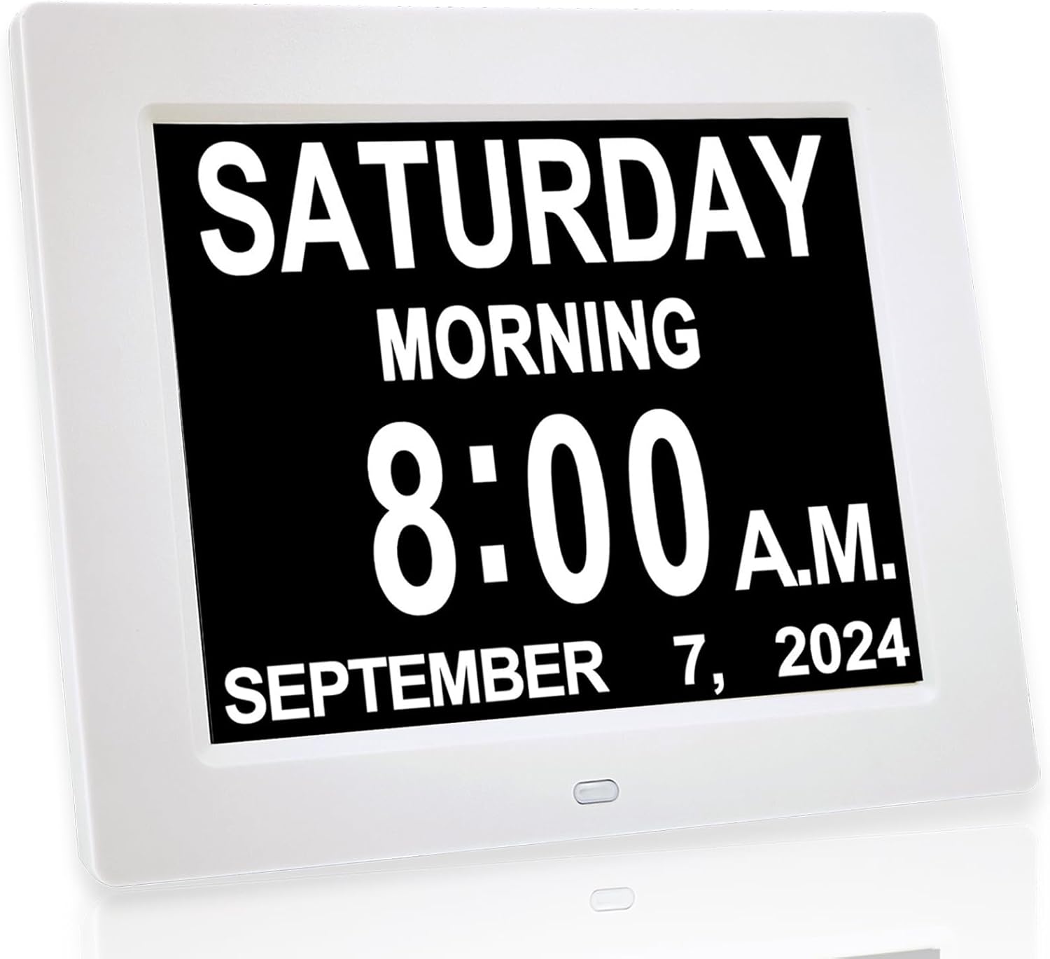 JALL 【New 2024】 Digital Calendar Alarm Day Clock - with 8" Large Screen Displa...