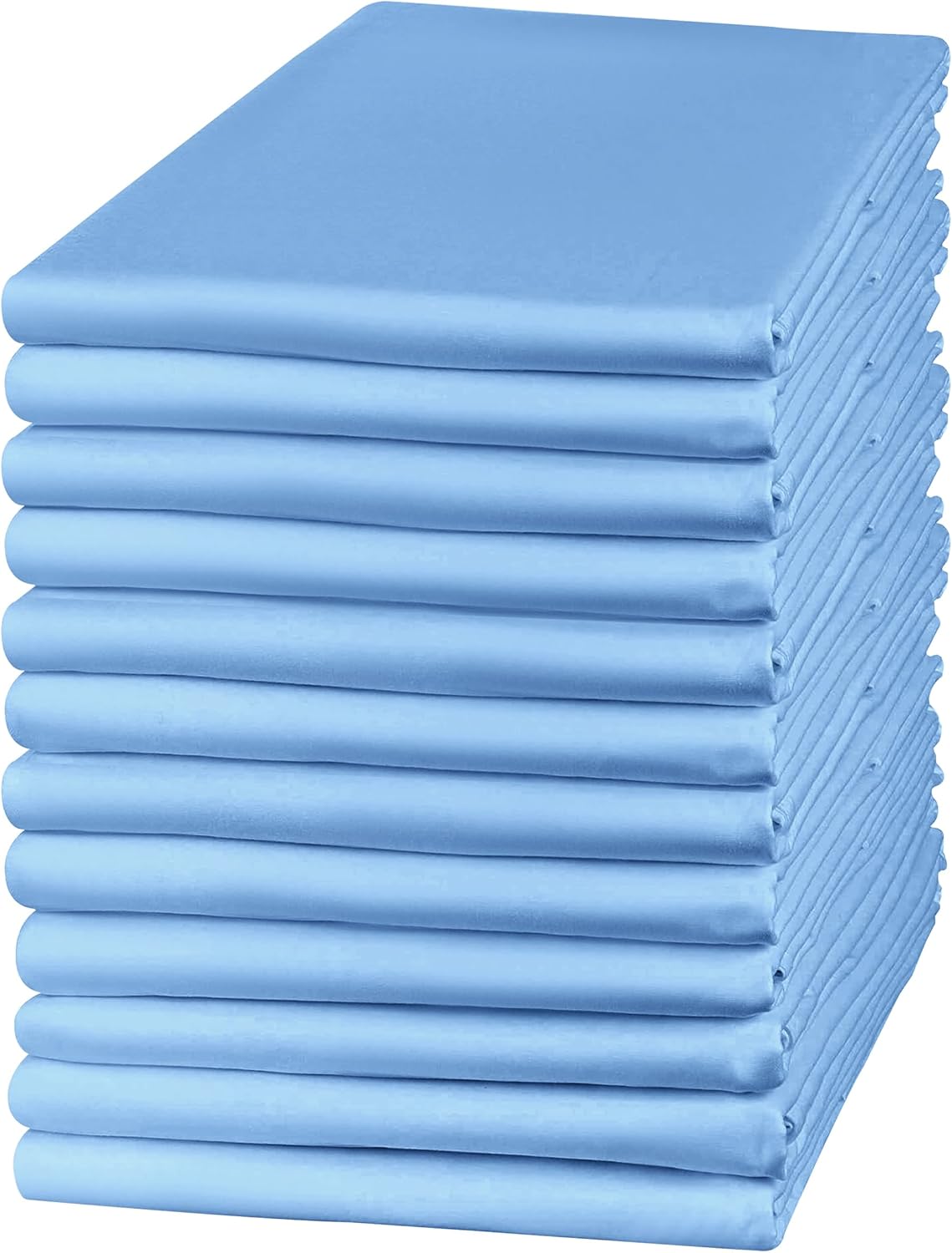 Hafaa 12 Pack 100% Brushed Microfiber Plain Pillowcases, Super Soft and Cozy, Wr...
