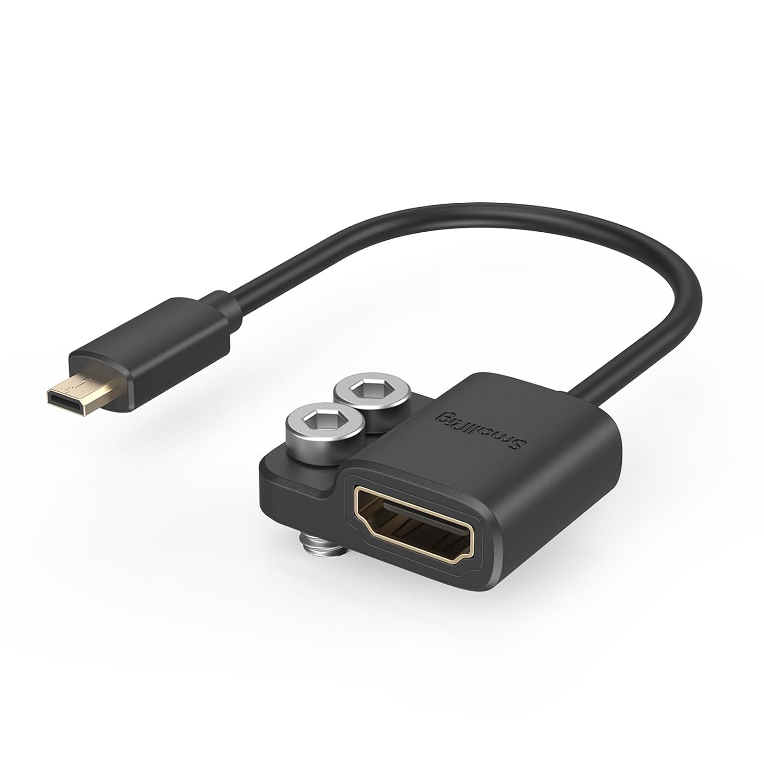 SMALLRIG 4K Cable Adapter 4K@60Hz, Male Micro Type D to Female Type A Converter,...