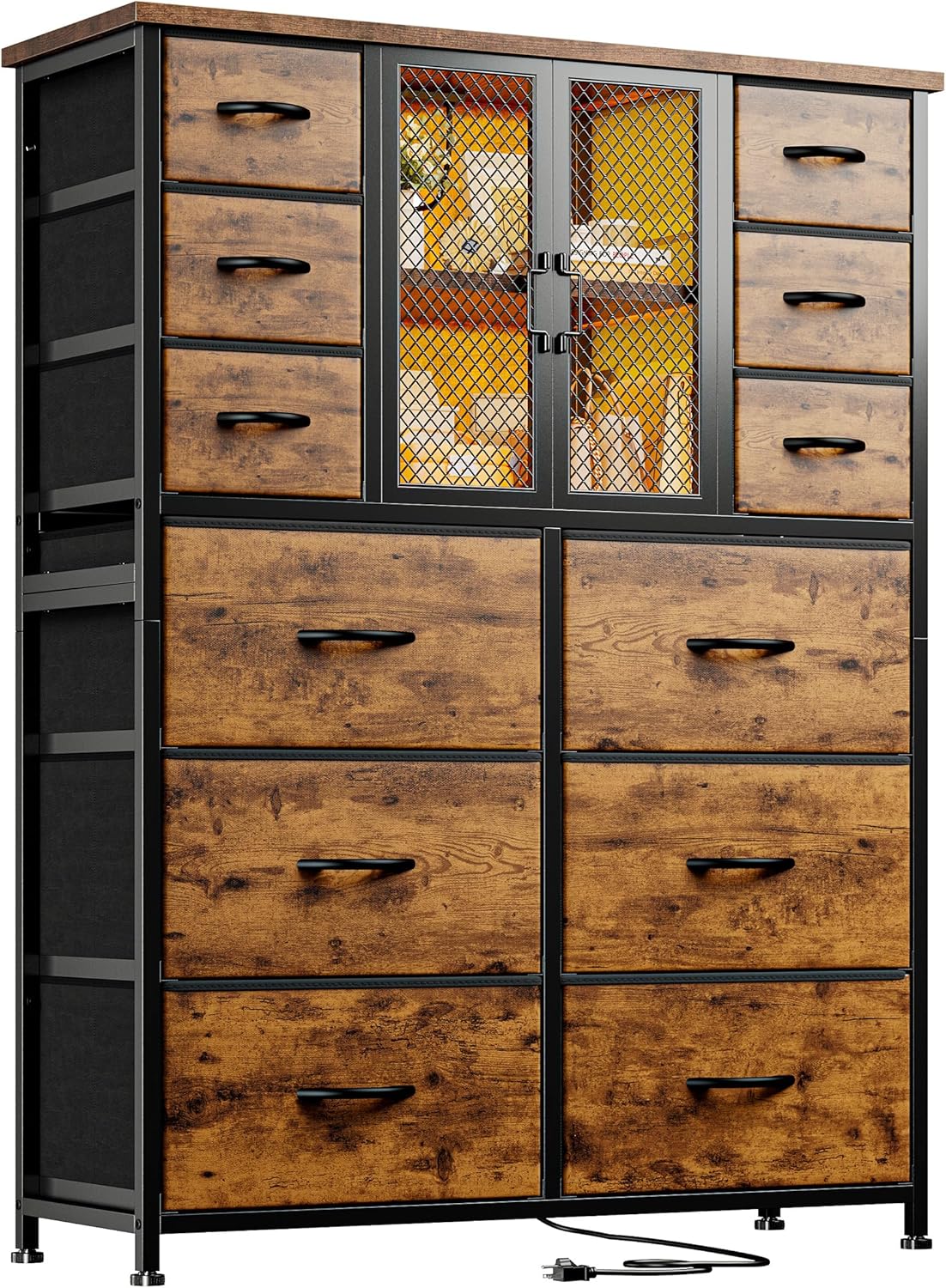 EnHomee Tall Dresser for Bedroom with 12 Drawer Dressers & Chests of Drawers for...