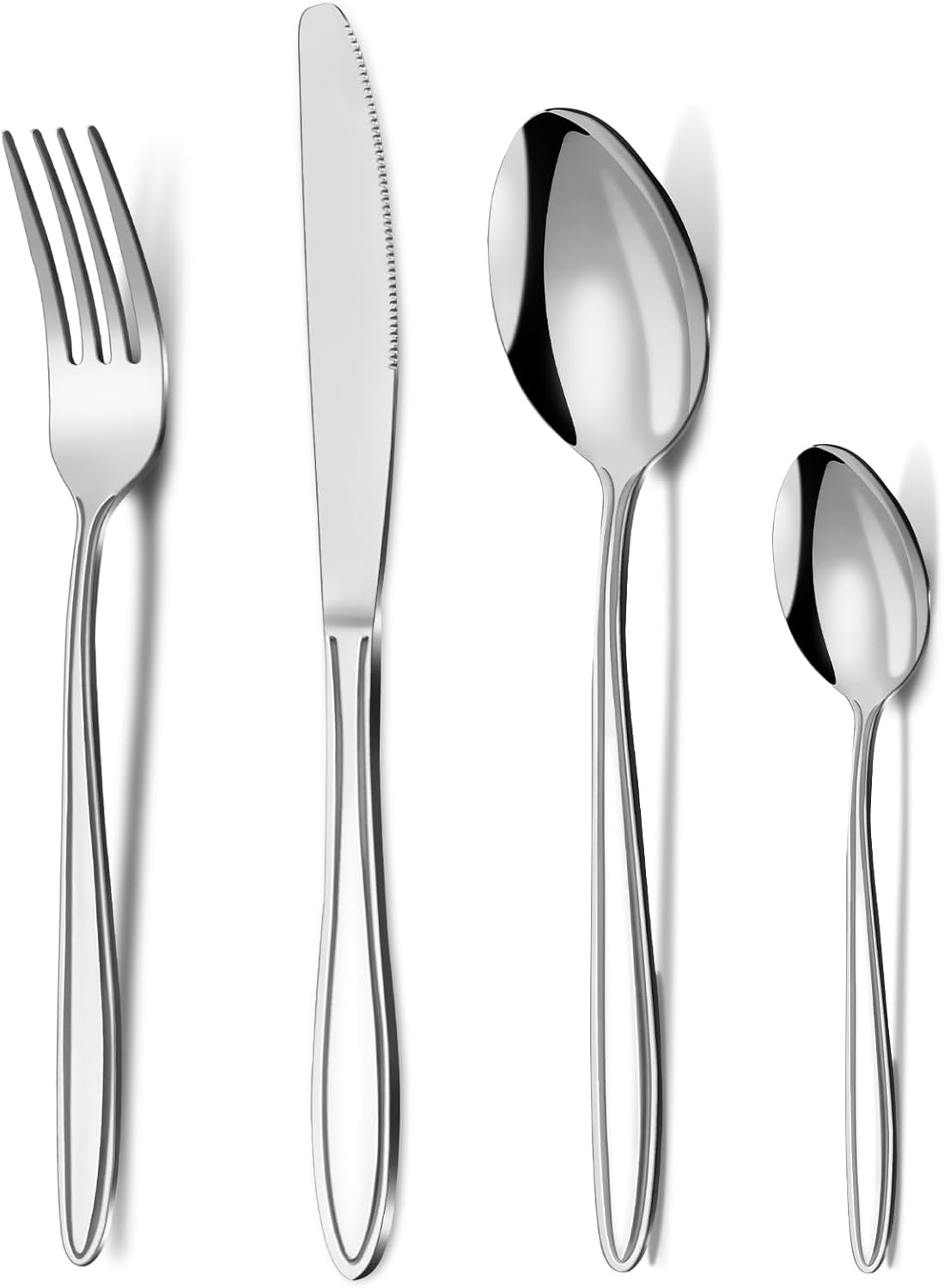 Cutlery Set, Pleafind 32-Piece Stainless Steel Flatware Set for 8 People, Spoon...