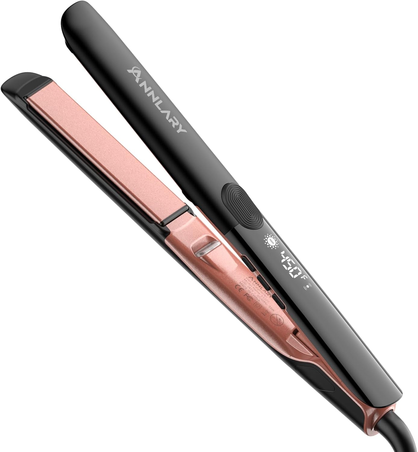 Hair Straightener, 1 Inch Flat Iron Hair Straightener and Curler 2 in 1, Profess...