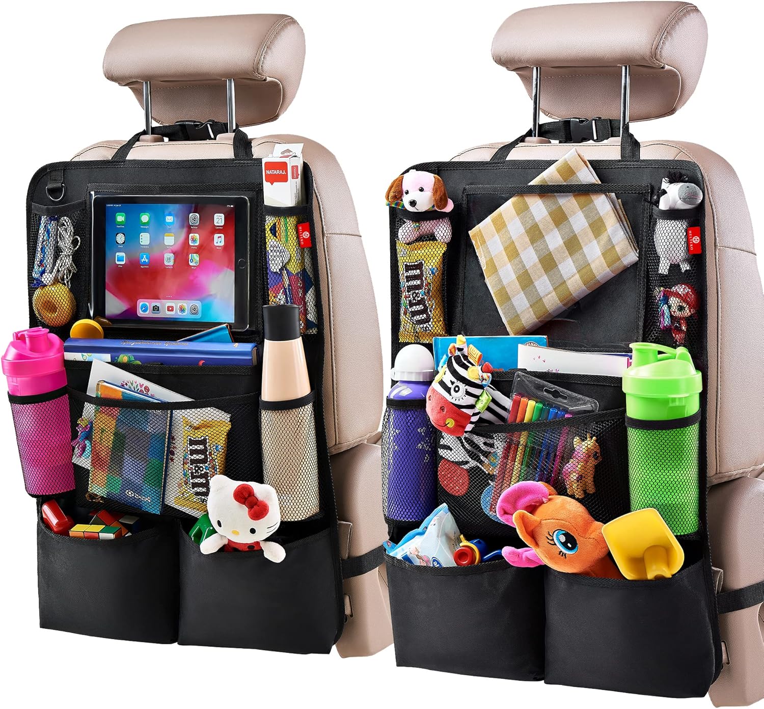 Helteko Backseat Car Organizer, Kick Mats Back Sea...