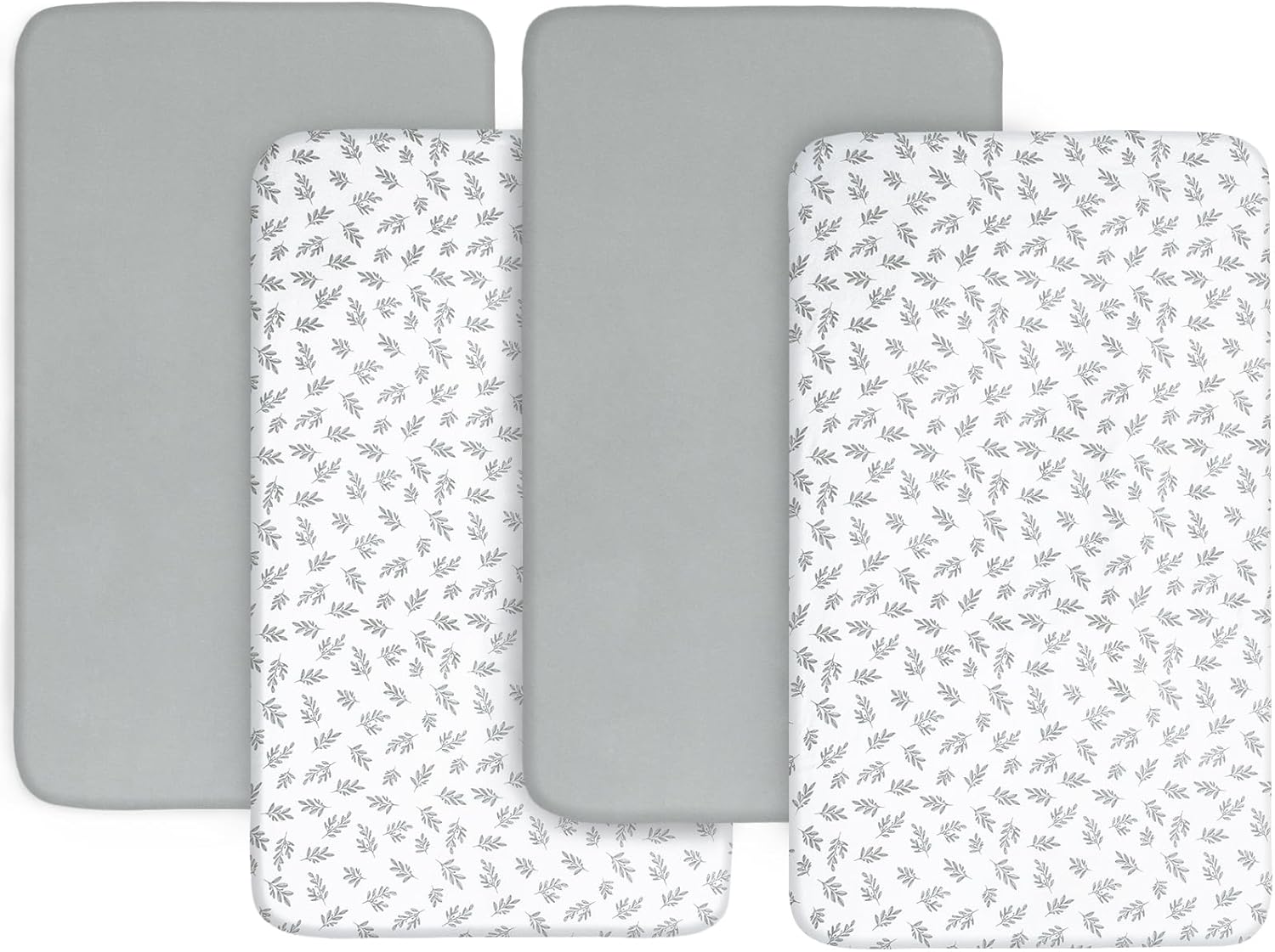 Baby Bassinet Sheets 4 Pack Fit for AirClub, Newton, Ezebaby, Besrey, BabyBond,...