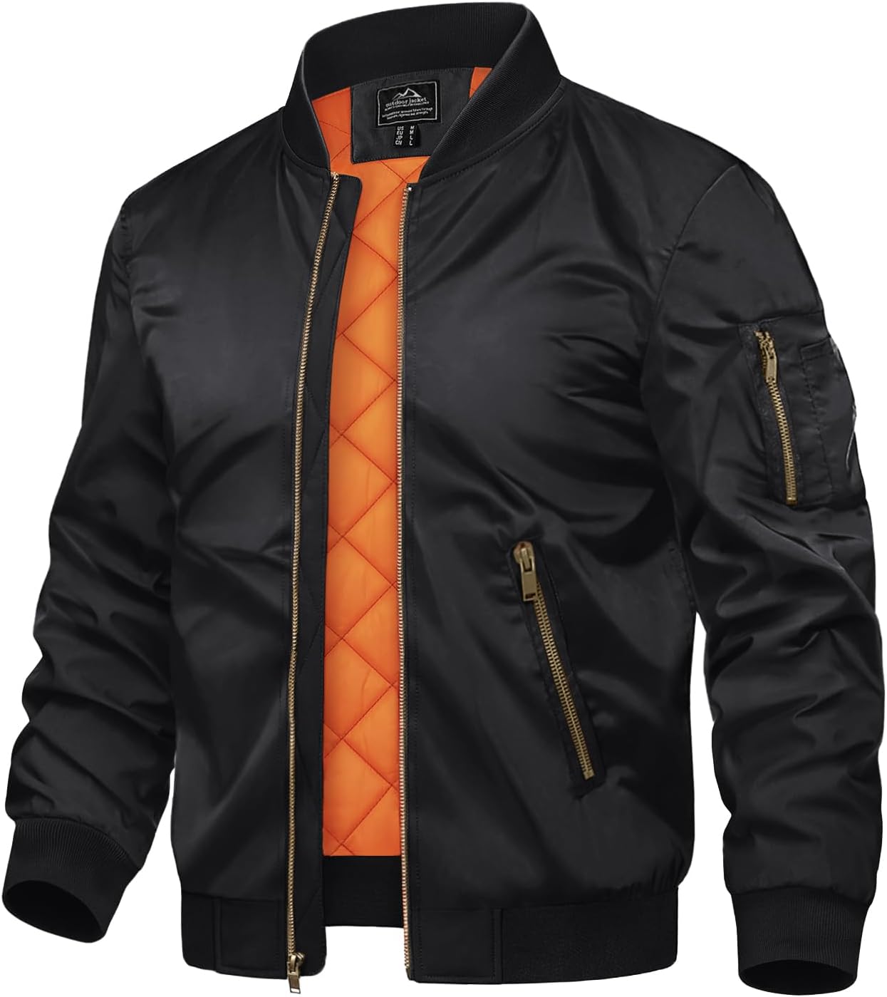 TACVASEN Men's Jackets-Bomber Jacket Fall Winter Warm Windbreaker Full Zip Casua...