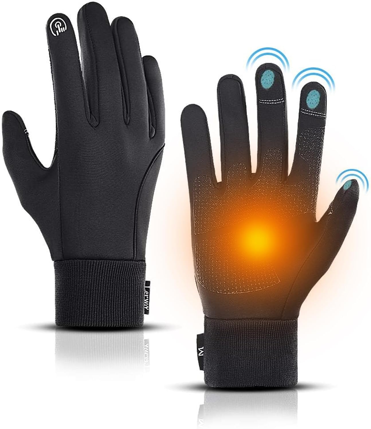 LERWAY Winter Warm Gloves, Touchscreen Gloves Windproof Water-Resistant Thermal...