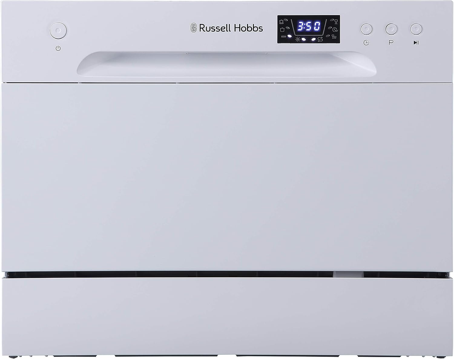 Russell Hobbs RHTTDW6W Freestanding Compact Dishwasher, Eco mode, 6 place_settin...