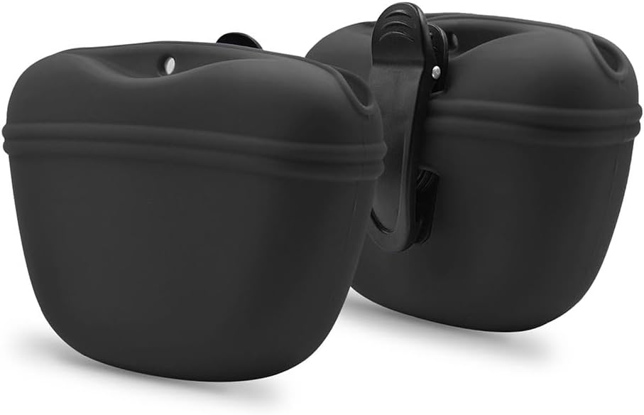 AUDWUD Silicone Dog Treat Pouch,Clip on Portable Training Container,Convenient M...