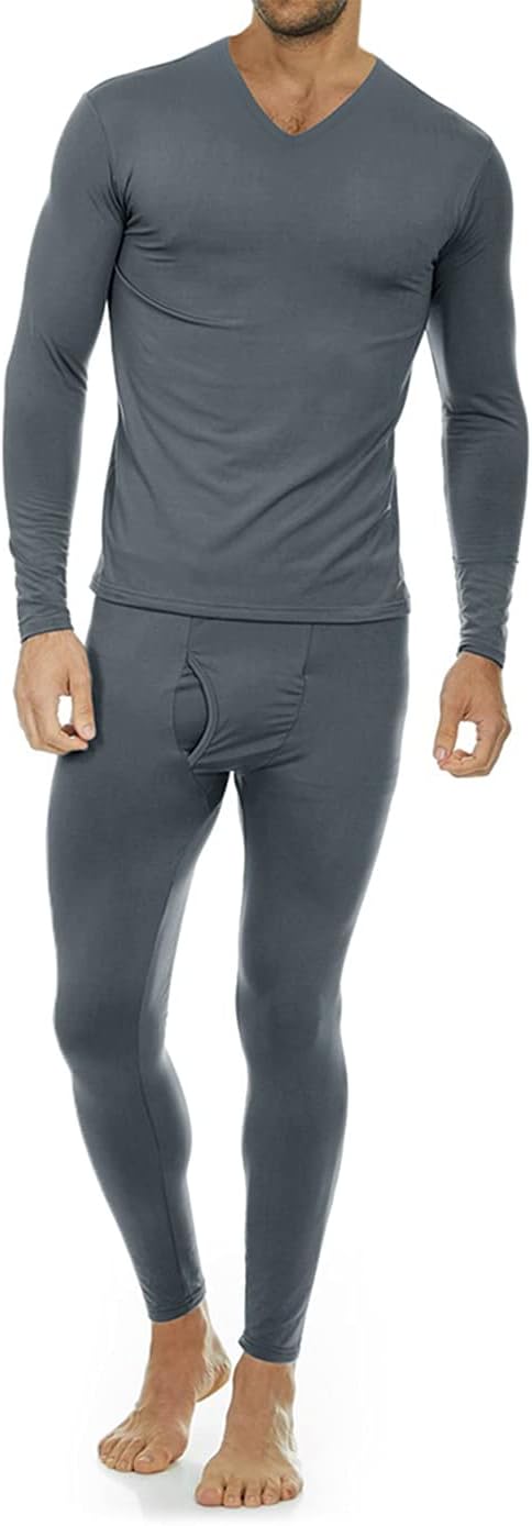 Thermajohn Long Johns Thermal Underwear for Men Fleece Lined Base Layer Set for...