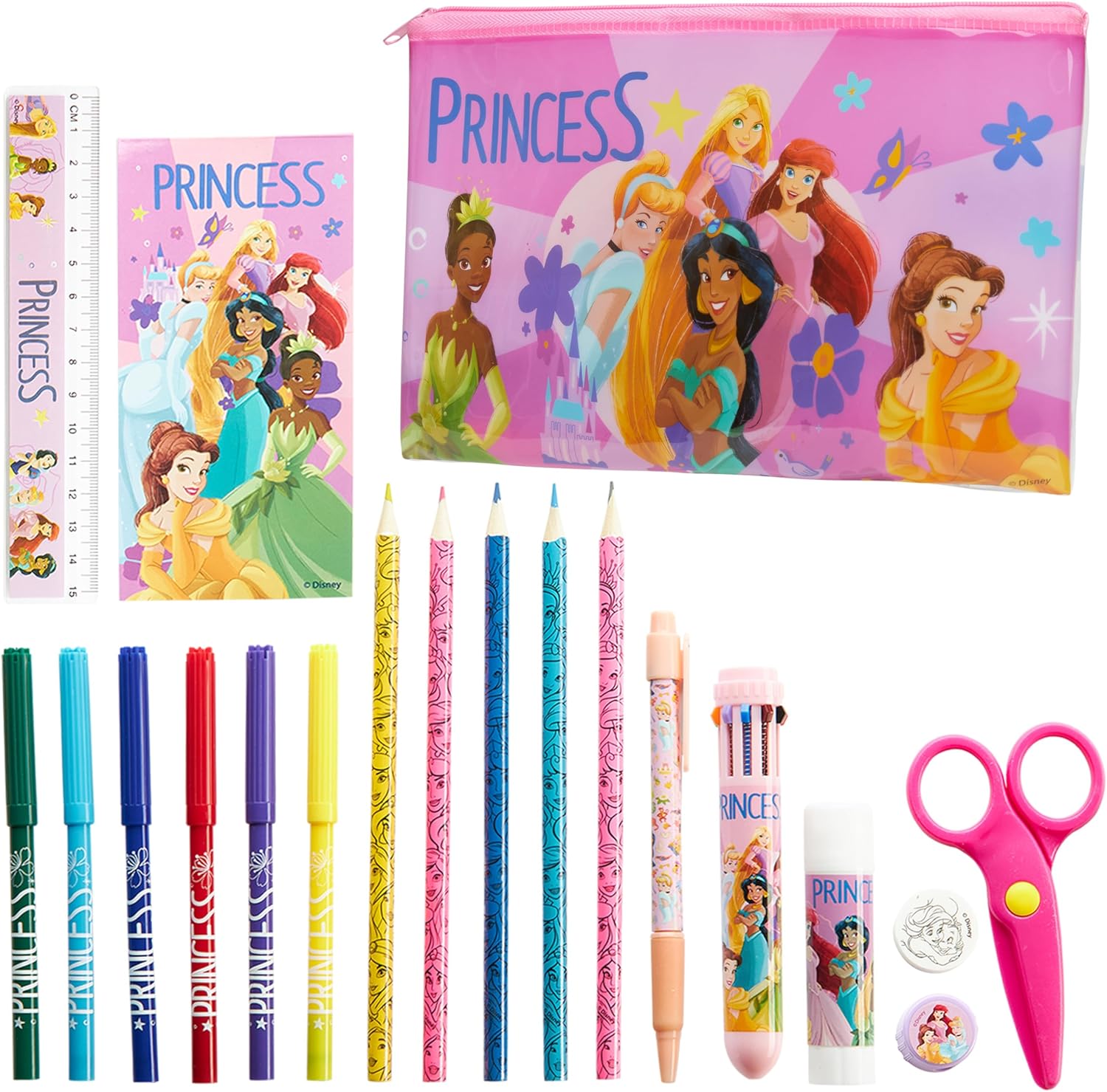 Disney Stitch Kids Pencil Case and Stationery Supplies Set for Preschool Nursery...