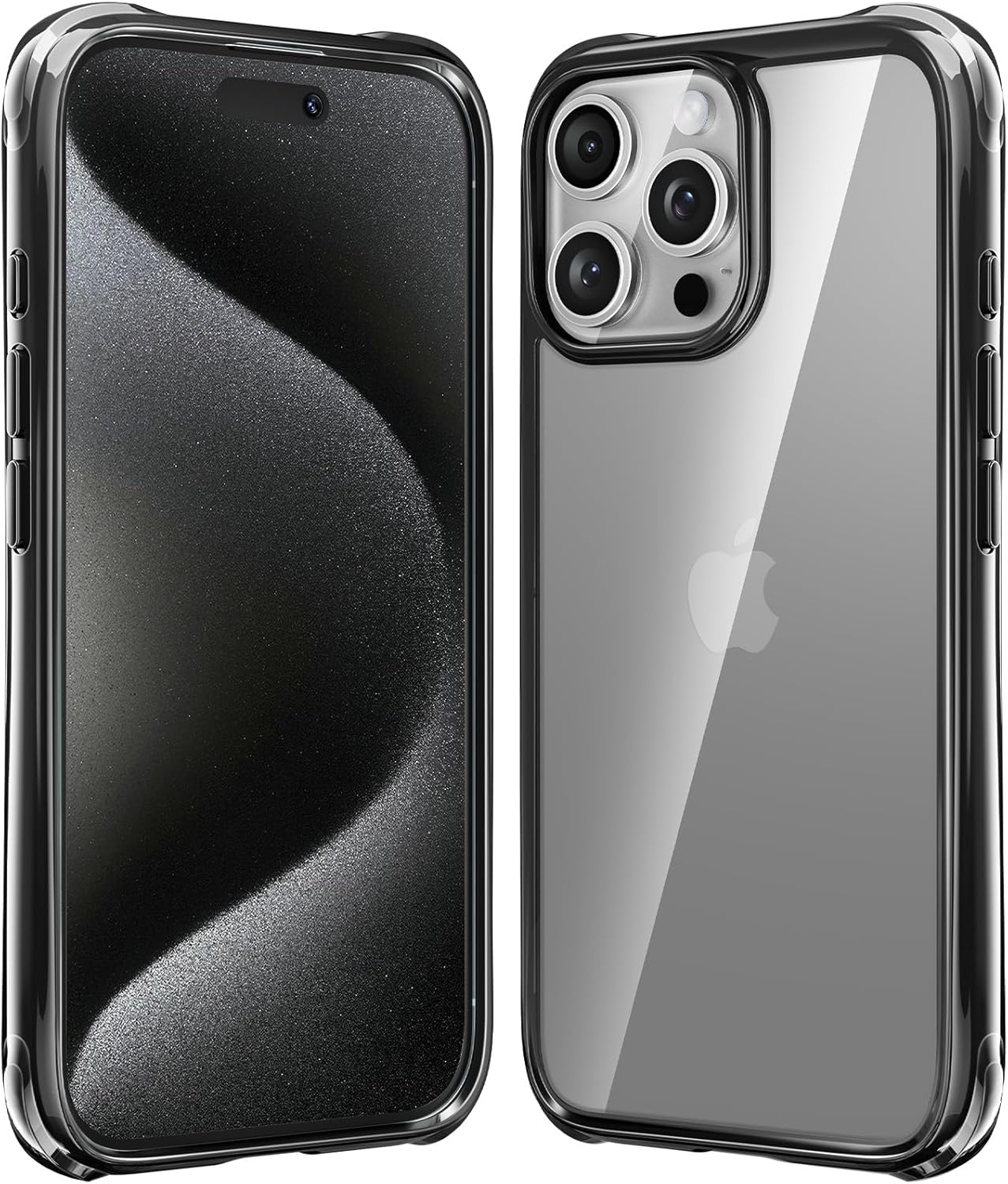Mkeke for iPhone 16 Pro Max Case Black [Not-Yellowing] [Military-Grade Drop Prot...