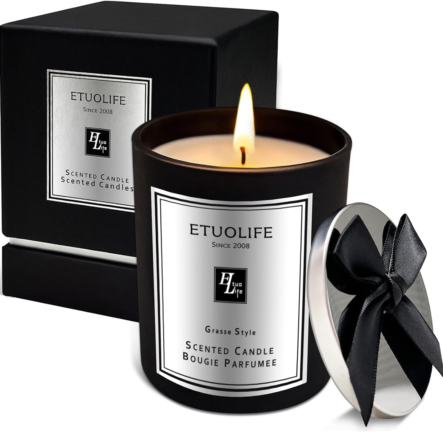 Scented Candles Gifts for Women Men,High-end Luxury Scented Candle Gift Aromathe...