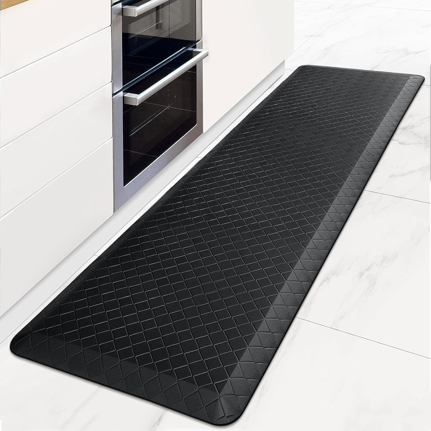 HappyTrends Kitchen Floor Mat - 4/5 Inch Thick Anti-Fatigue Kitchen Rug,Waterpro...