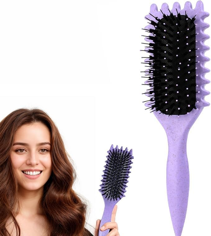 Maxmana Secret Curl Defining Brush,Curly Hair Brush Styling Brush for Detangling...