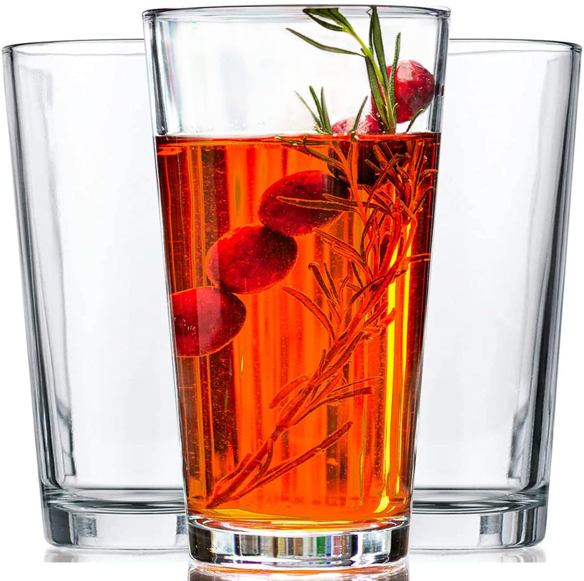 Drinking Glasses - Set of 10-16oz. Margarita Glass Cups - Dishwasher Safe Cockta...