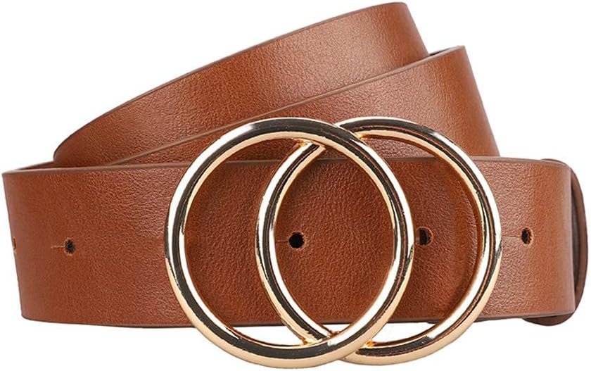 Earnda Women's Leather Belt Fashion Soft Faux Leather Waist Belts For Jeans Dres...