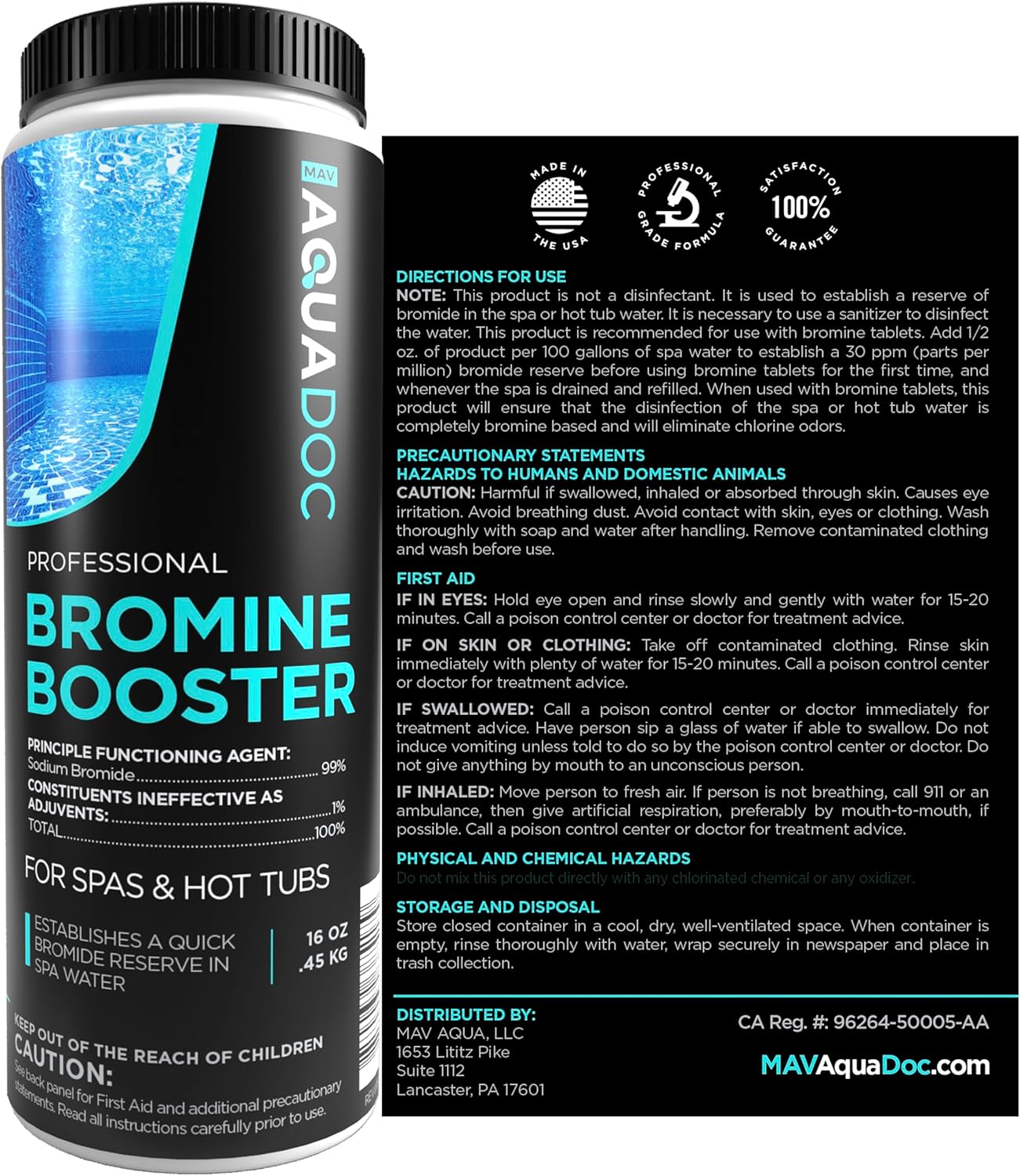 Bromine Booster - Oxidizing Spa Shock to Establish Bromide Reserve - Spa Bromine...
