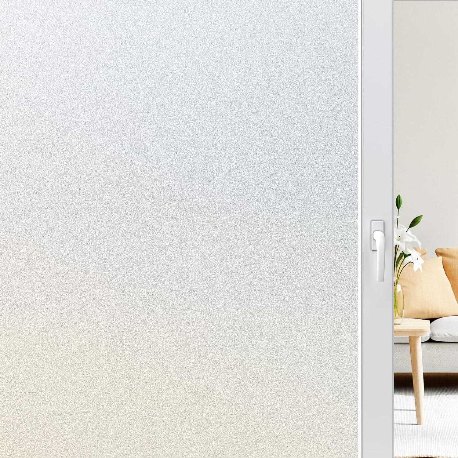 rabbitgoo Window Film Privacy Frosted Window Film Opaque Stickers for Glass Door...