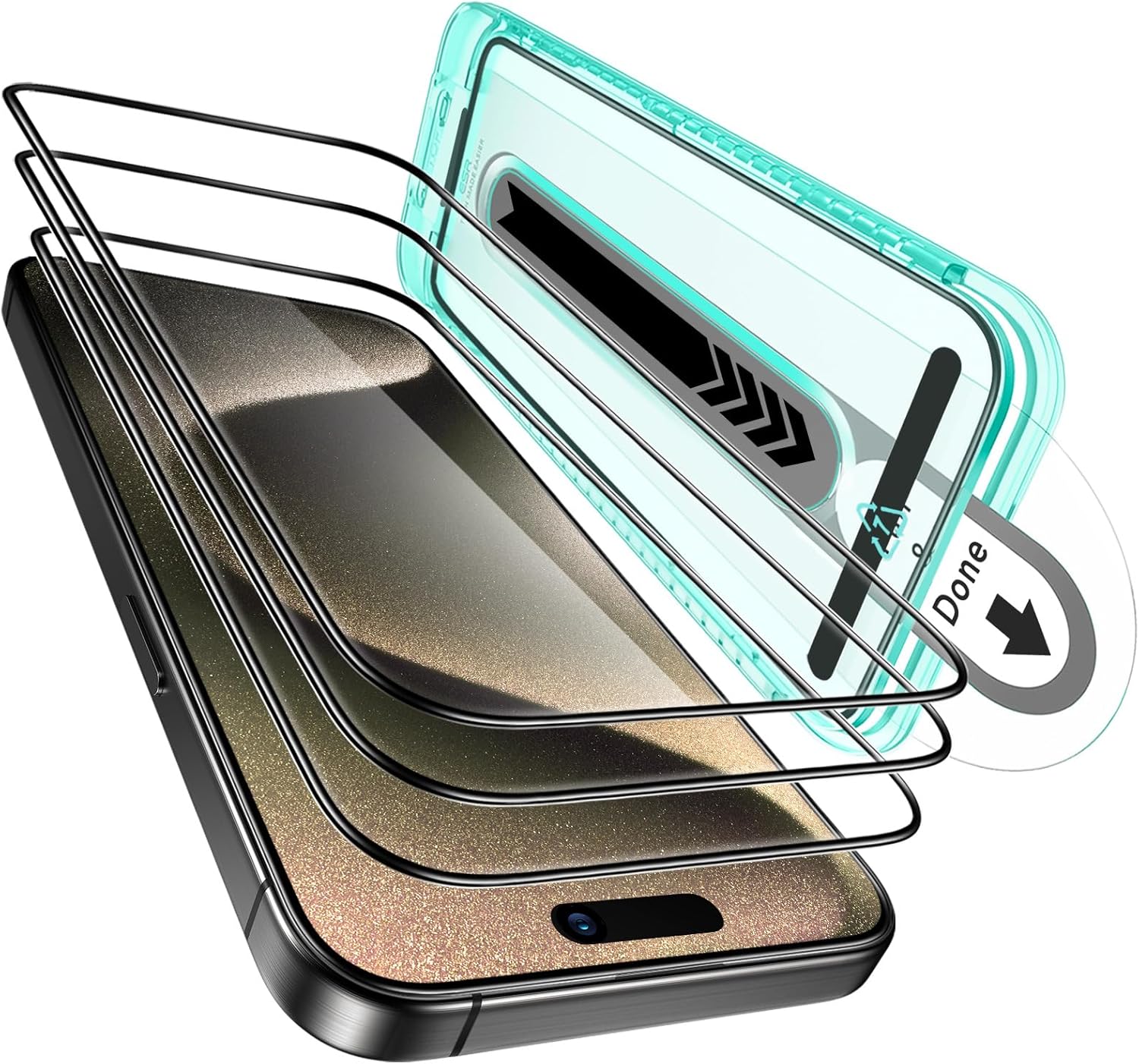 ESR 3 Pack for iPhone 15 Pro Max Screen Protector,...