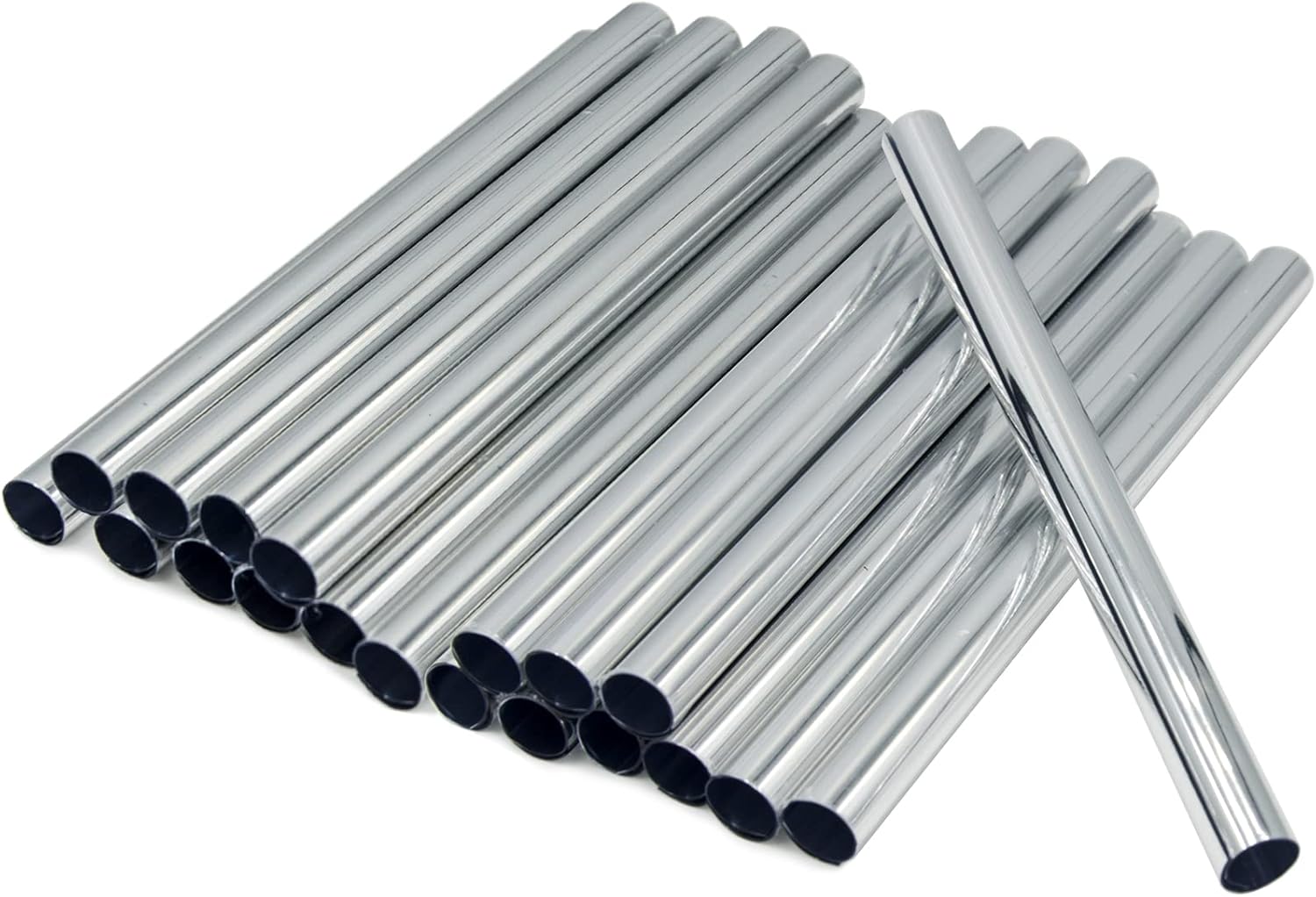 200mm x 15mm Pipe Covers- Radiator Pipe Covers Chrome- Radiator Pipe Collars (20...