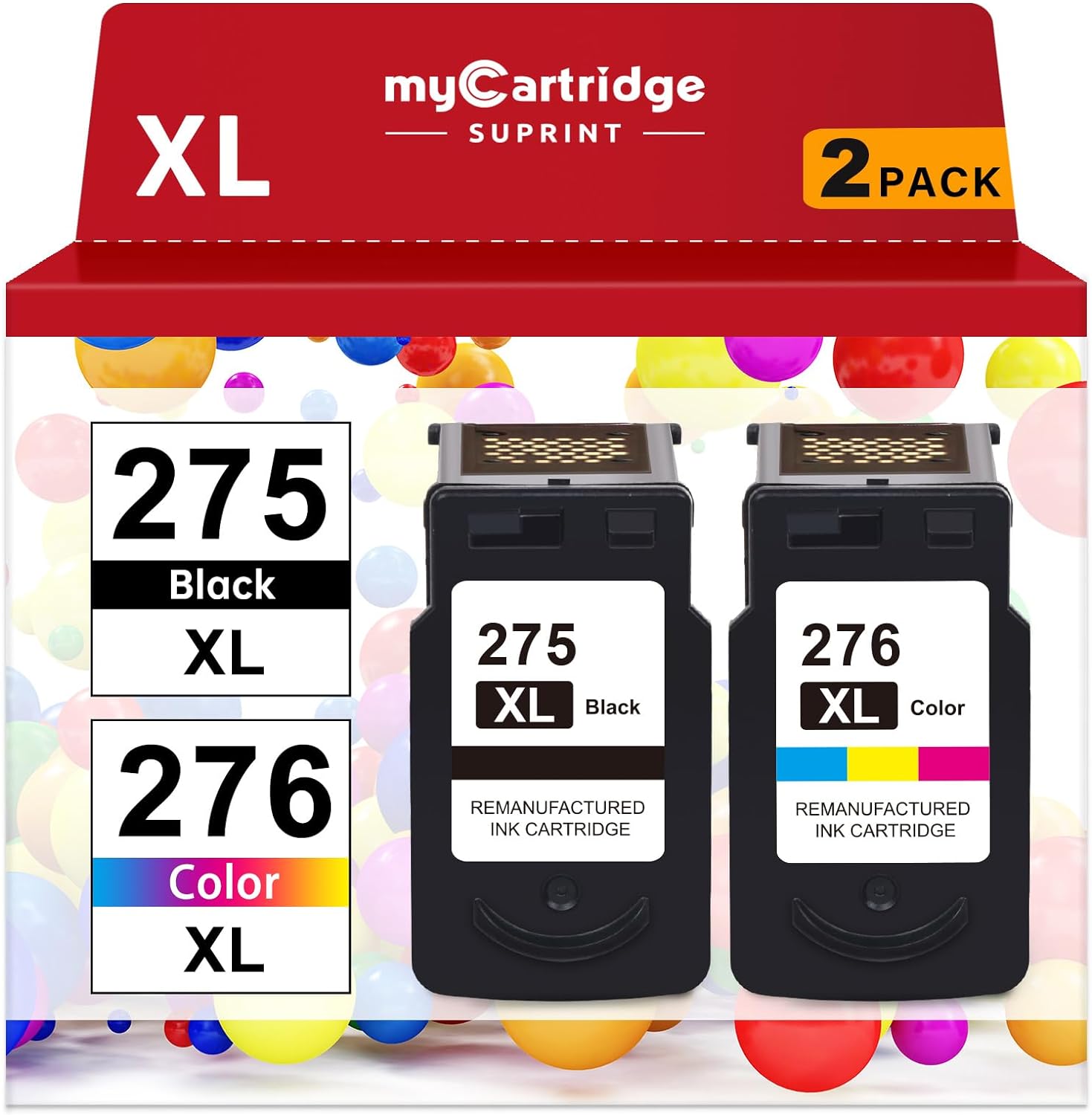 PG-275XL/CL-276XL 275 and 276 Ink Cartridges Replacement for Canon Ink 275 and 2...