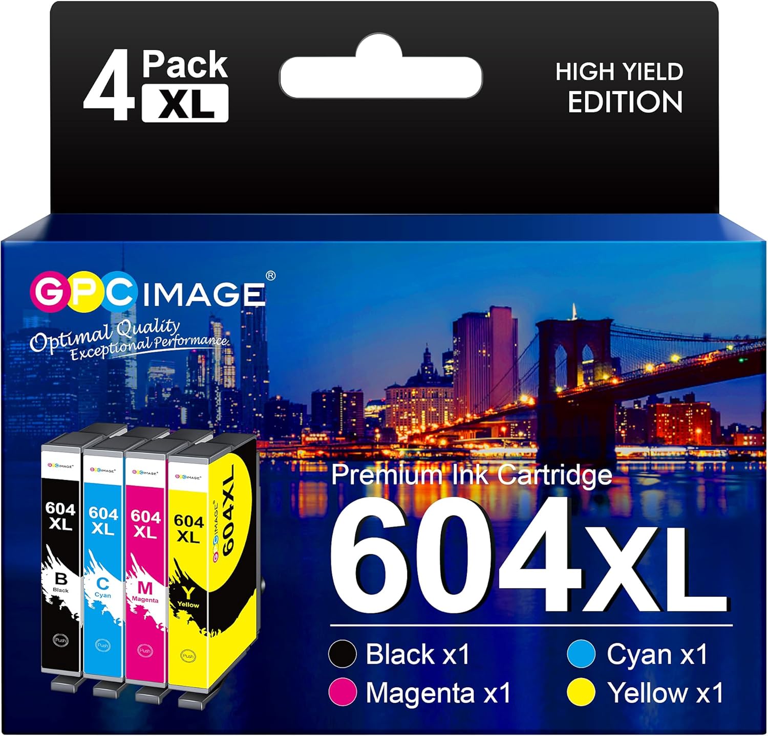 GPC Image Printer Cartridges 604 604XL Compatible with Epson 604 Ink Cartridges...