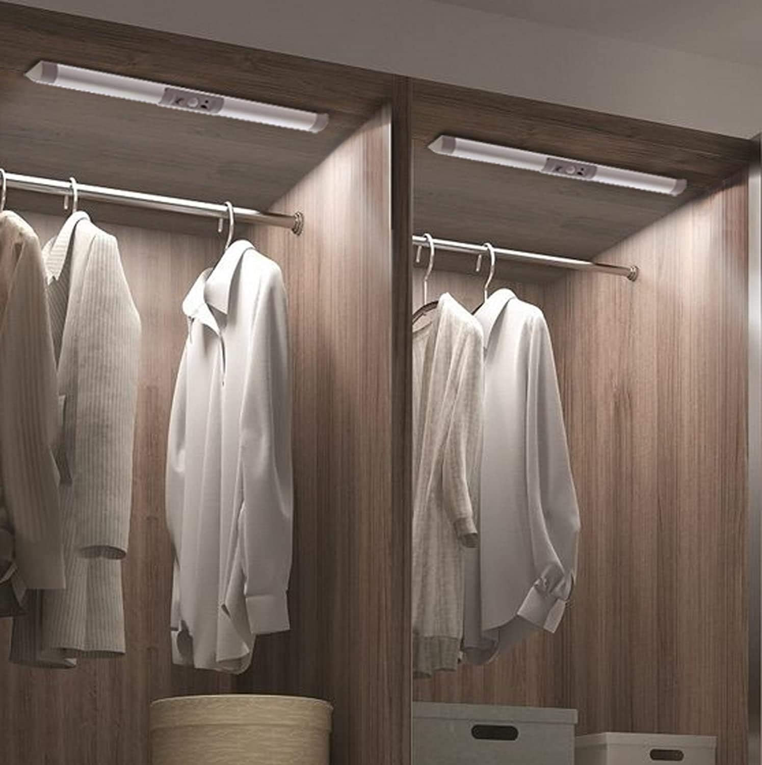 Joyzy 2 Pack Motion Sensor Wardrobe Lighting Cupboard Light with 9 LED Beads, Ey...