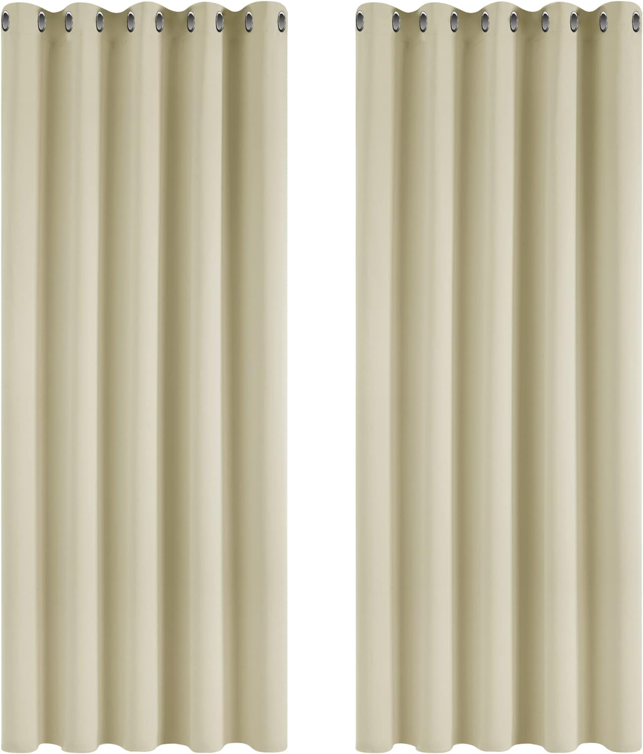 Deconovo Blackout Curtains Super Soft Thermal Insulated Curtains Blackout Eyelet...