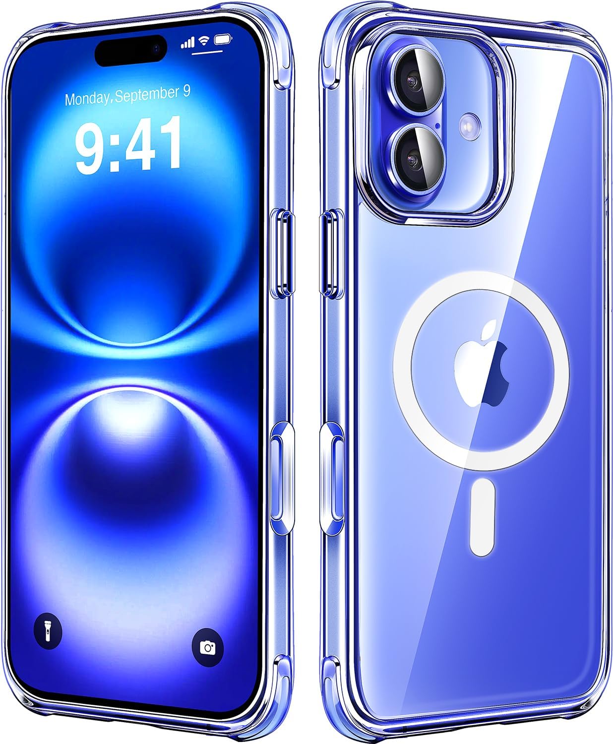 Mkeke Magnetic Designed for iPhone 16 Case Clear, [Compatible with Magsafe] [Not...