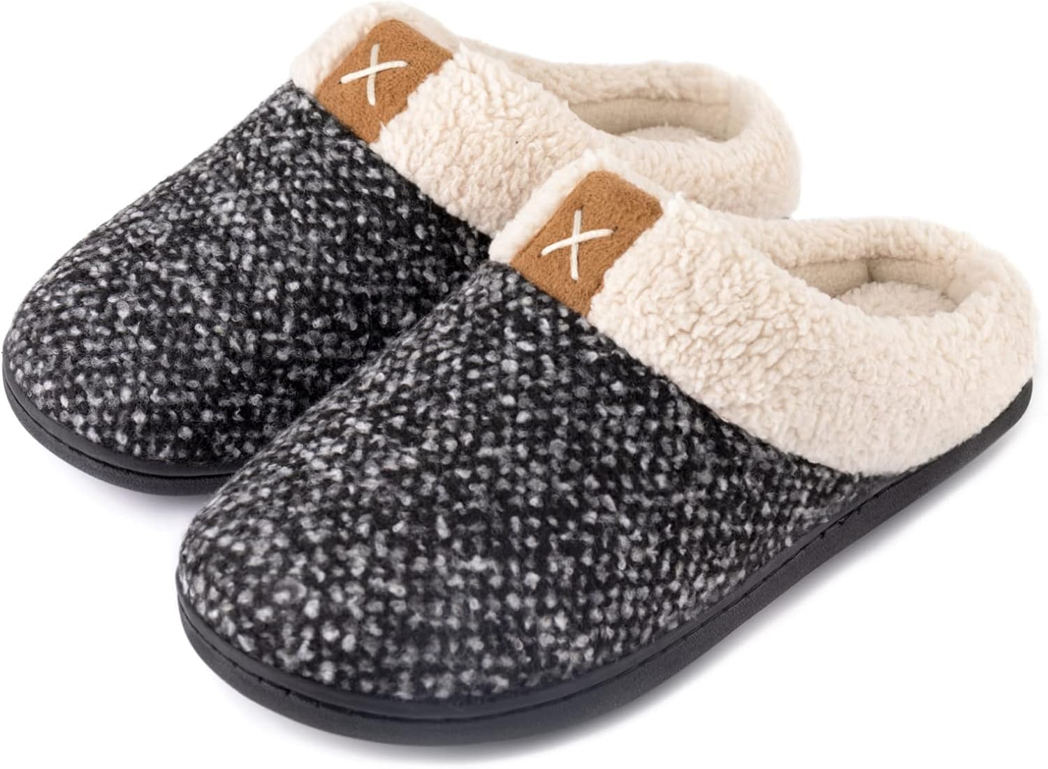 ULTRAIDEAS Ladies' Cozy Memory Foam Slippers Fuzzy Wool-Like Plush Fleece Lined...