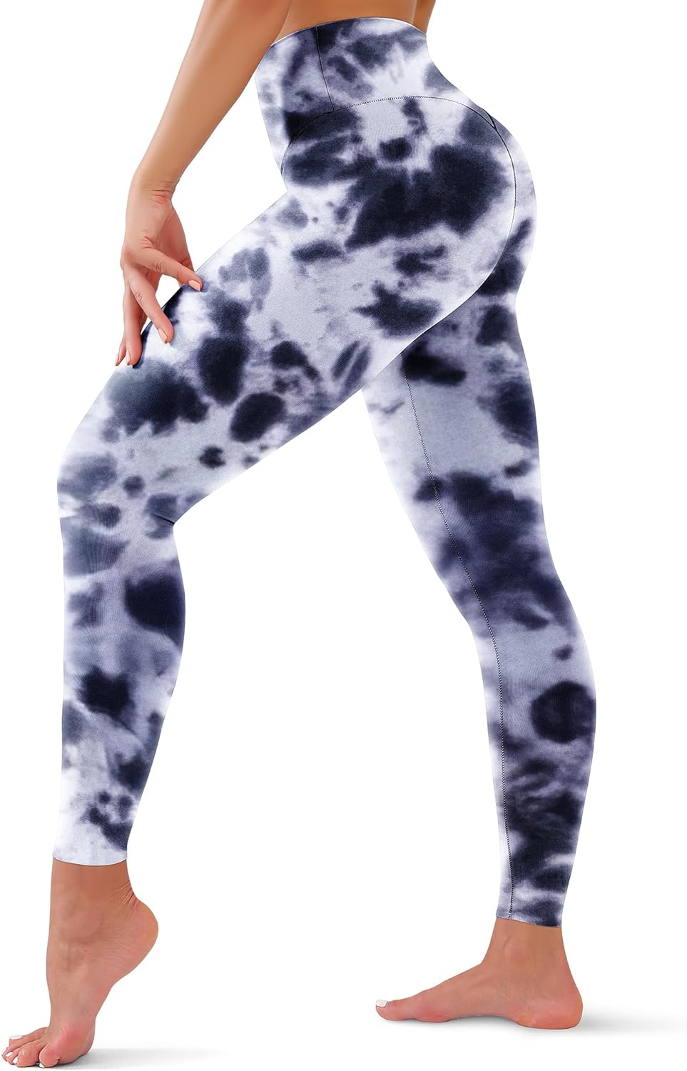 High Waisted Leggings for Women - Tummy Control Yoga Pants for Workout Running A...