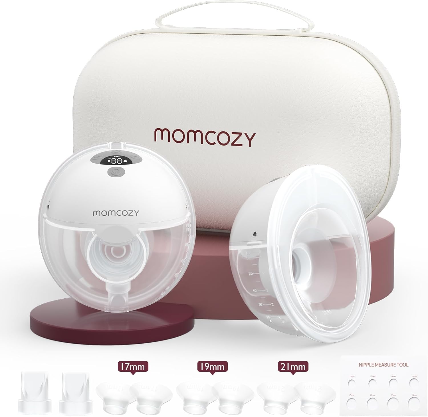 Momcozy M5 Hands Free Breast Pump, Wearable Breast Pump of Baby Mouth Double-Sea...
