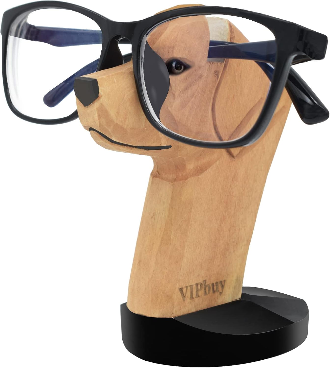 VIPbuy Handmade Labrador Retriever Shape Wood Carving Glasses Spectacle Holder S...