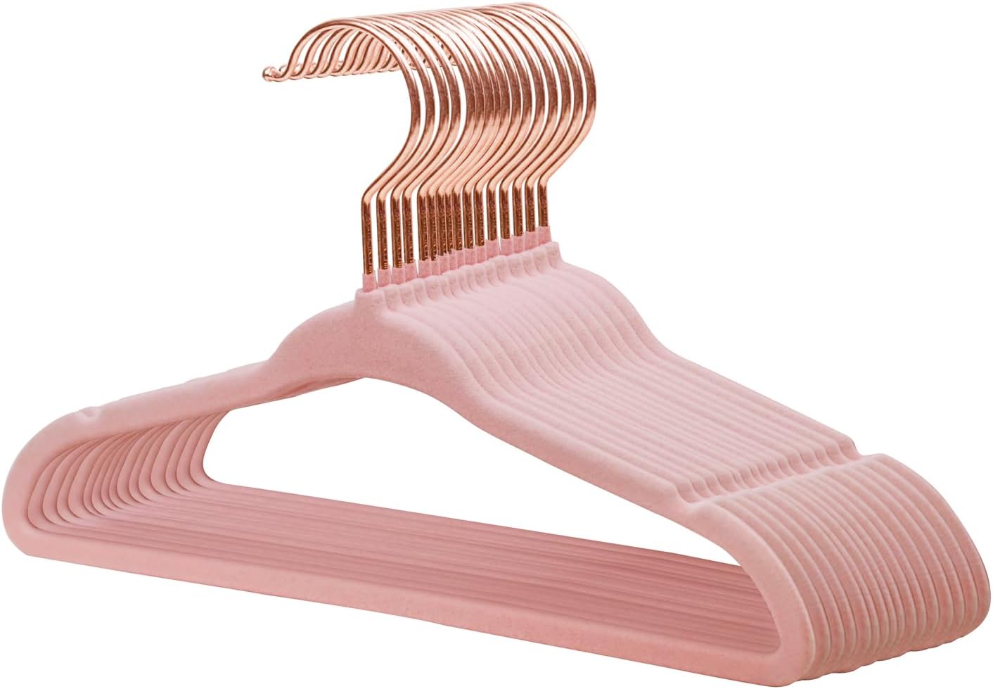 MangoKit Baby Velvet Hangers, Infant and Toddler and Kids Hangers for Clothes, N...