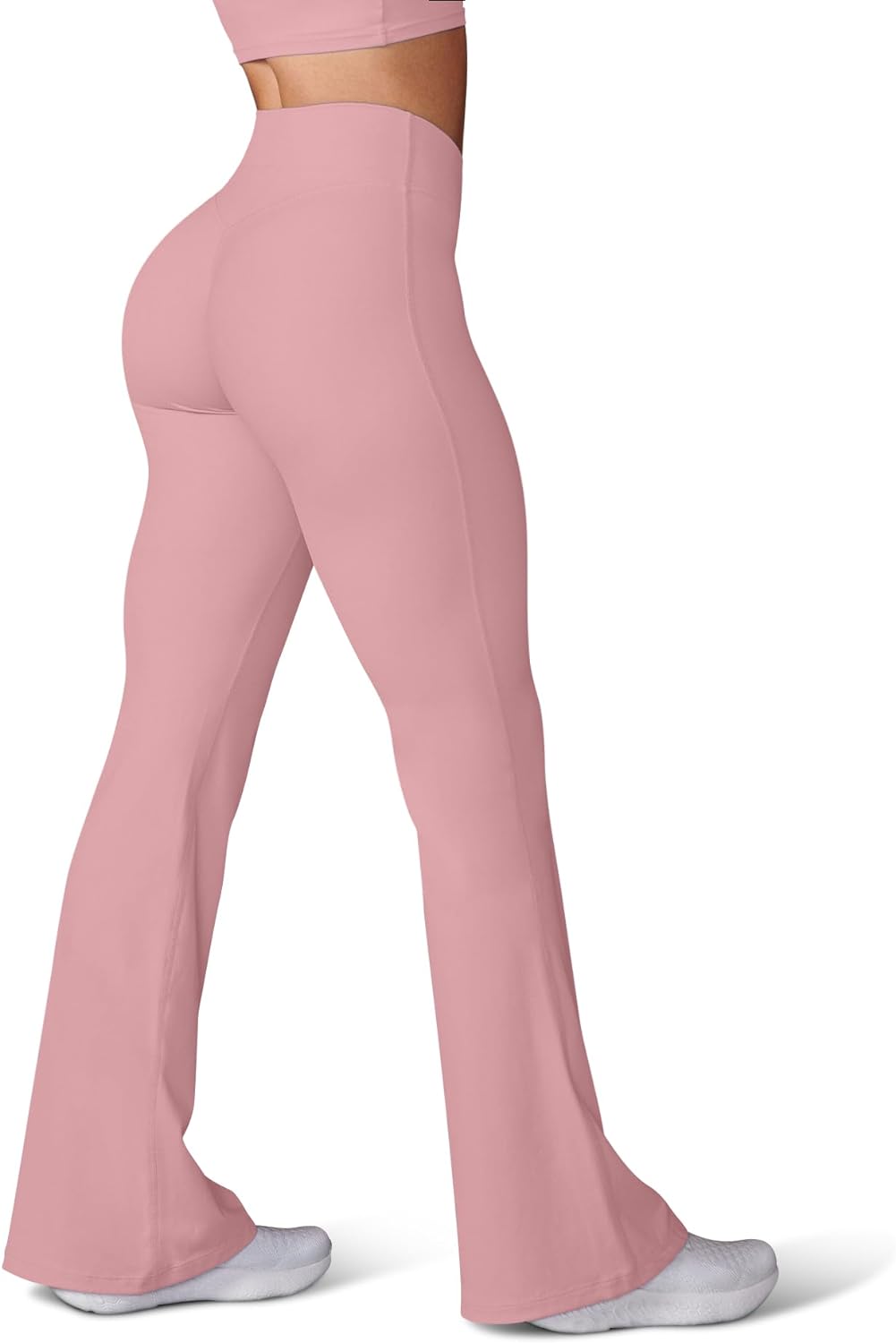 HEGALY Women's Flare Yoga Pants - Crossover Flare Leggings High Waisted Tummy Co...