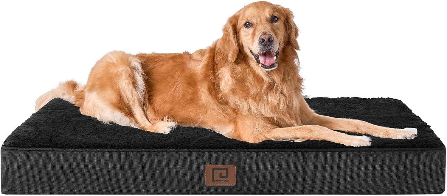 EHEYCIGA Orthopedic XL Dog Beds for Extra Large Dogs with Removable Washable Cov...