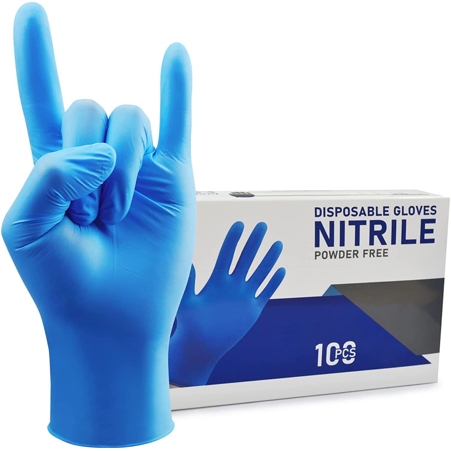 HIVEHYPE Disposable Nitrile Gloves Powder & Latex...
