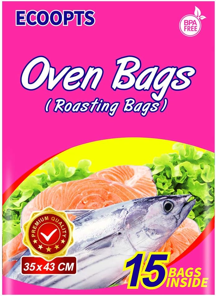 ECOOPTS Oven Bags Cooking Roasting Bags for Chicken Meat Ham Seafood Vegetable (...