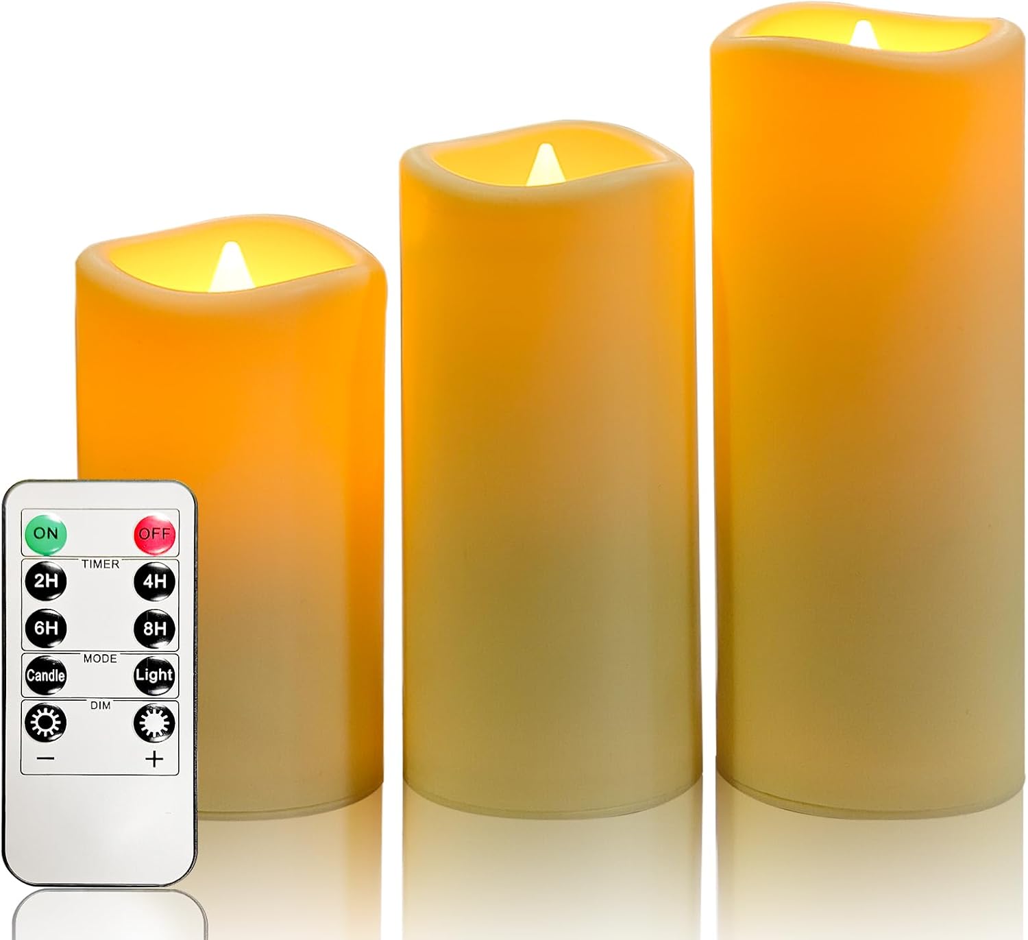 YIWER Waterproof led Flameless Candles,Outdoor Indoor Battery Operated Flickerin...