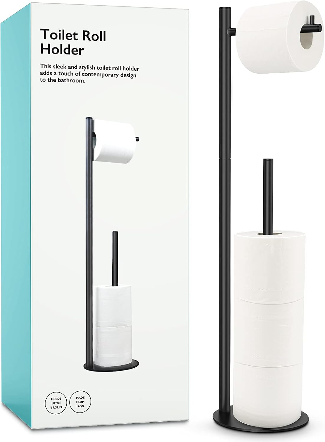 Toilet Paper Holder Stand, Bathroom Toilet Paper R...