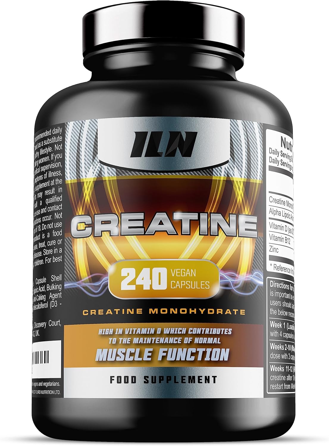 Iron Labs Nutrition Creatine Capsules - 4,200mg per Serving x 40 Servings - Crea...