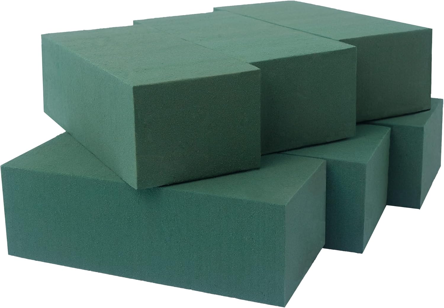 Pack of 6 Dry and Wet Floral Foam Blocks for Fresh and Artificial Flowers, Each...