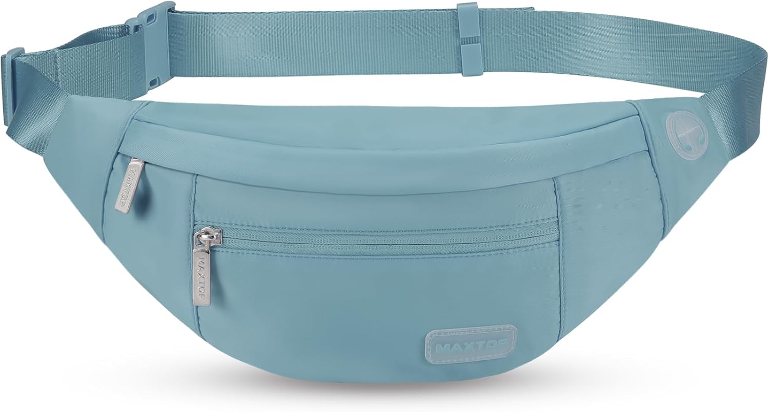 MAXTOP Bumbag Waist Fanny Pack Running Belt for Women Men Unisex Bum Bag with He...